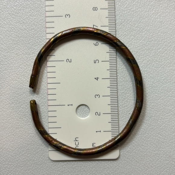 Vintage Hand Crafted Brass copper Cuff Bracelet - Picture 5 of 5